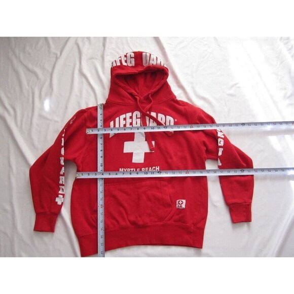 Women's Lifeguard Myrtle Beach Pullover Sweatshirt Hoodie Sz S (WB314) - Picture 3 of 8